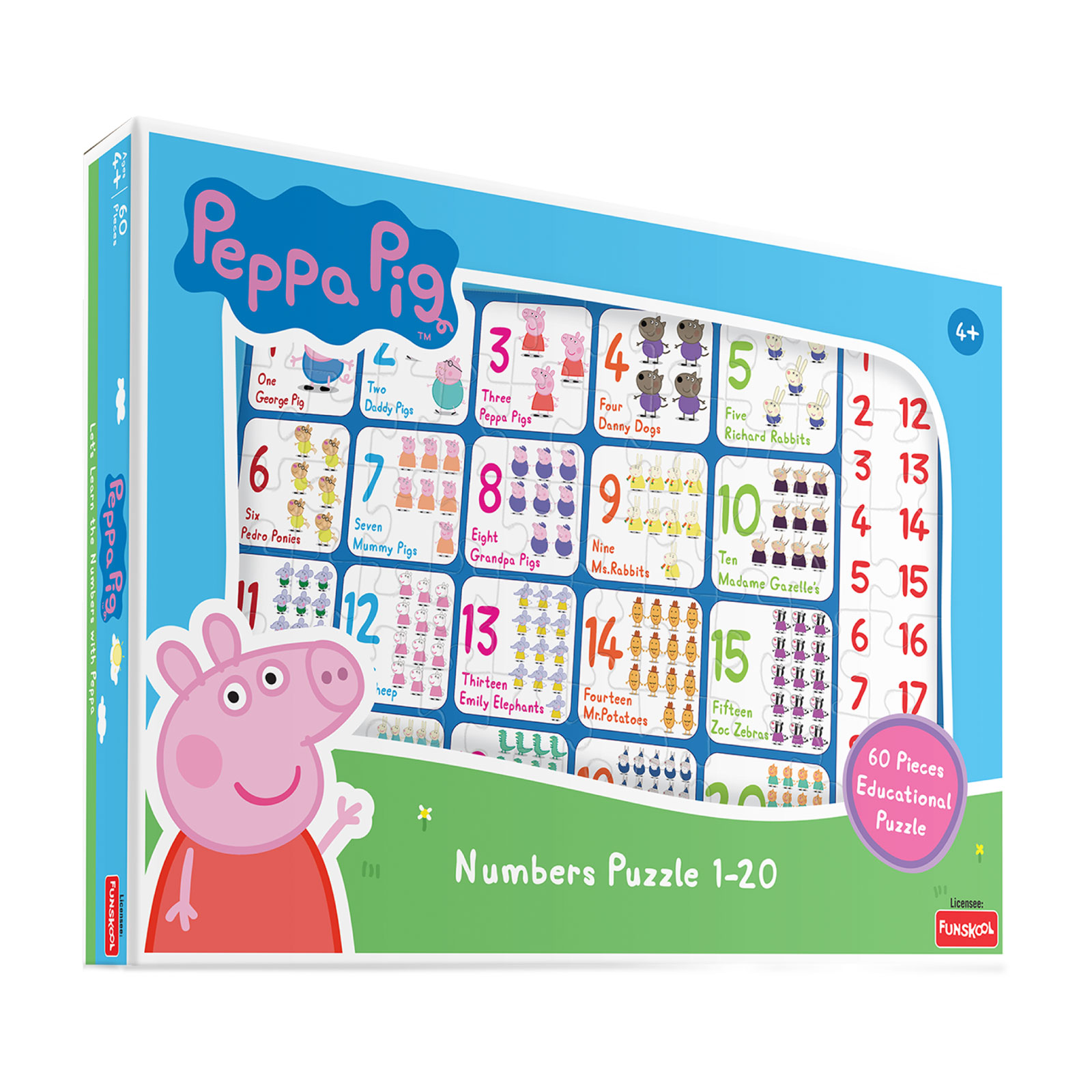 Funskool - Peppa Numbers Puzzle