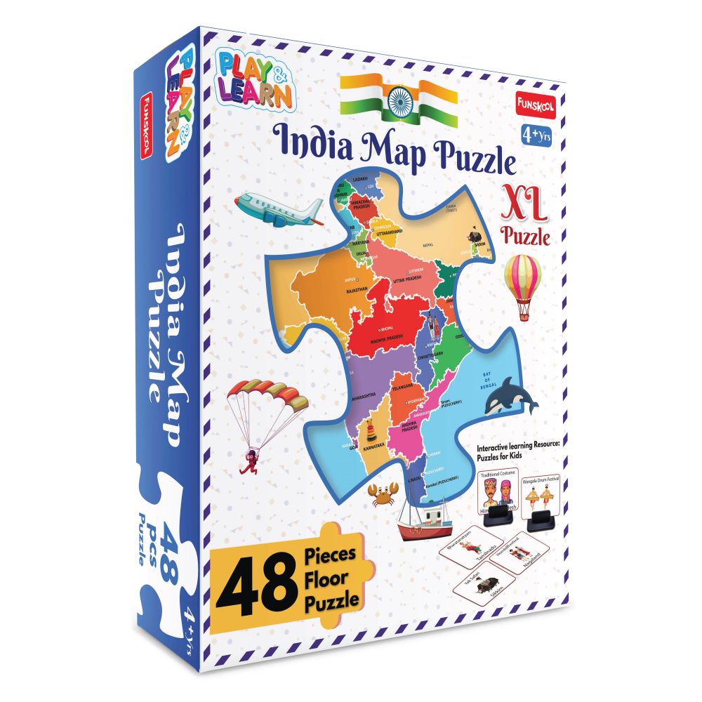 Funskool Play & Learn-India Map Large Size