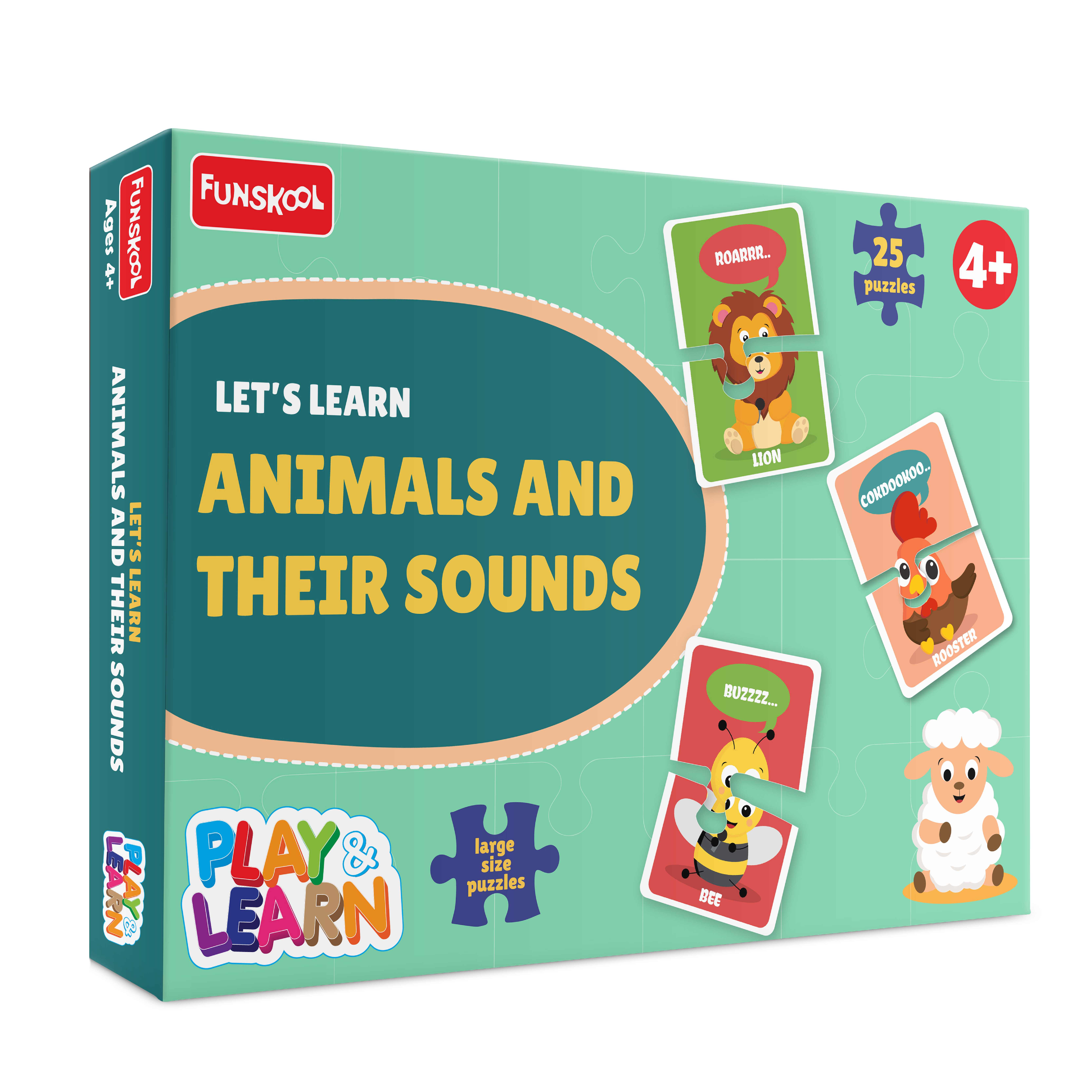 Funskool Play & Learn - Let's Learn Animals & Their Sounds