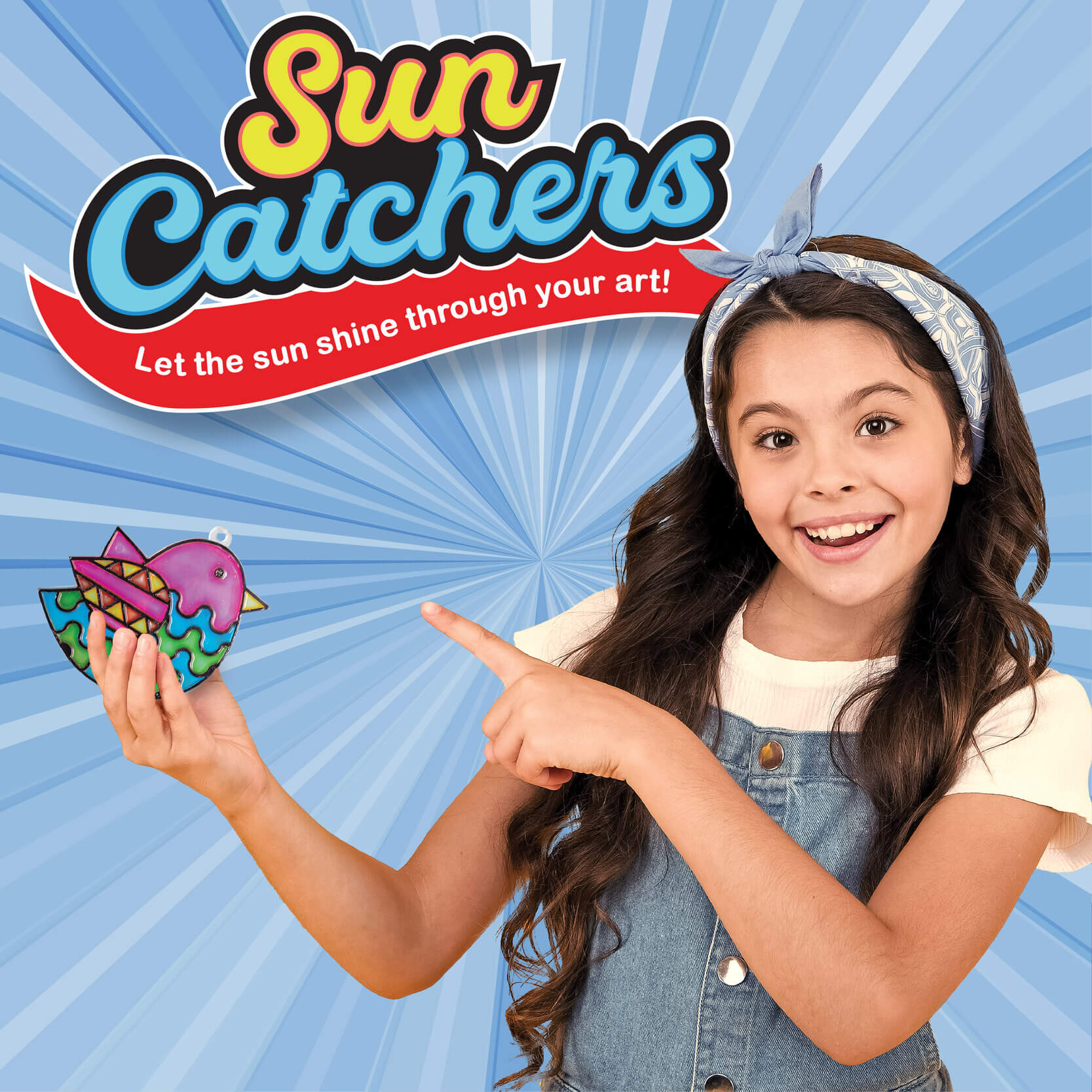 Funskool Handycrafts Sun Catchers, Suncatchers of 6 Attractive Designs, Toys for Kids, Art and Craft Kit, DIY Kit for Kids, Ages 6 Years and Above, Multicolour